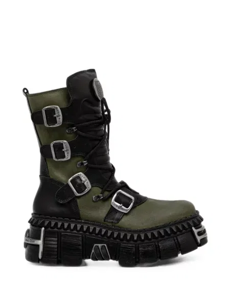 Botine New Rock cu platformă verde