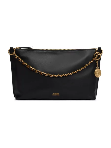 Rucsac Tommy Hilfiger din piele negru
