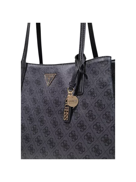 Guess kabelka typu shopper dámska z imitácie kože NOELLE II sivá