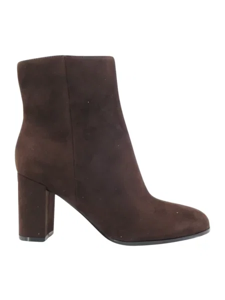 Buty do kostki Guess skórzane brązowe