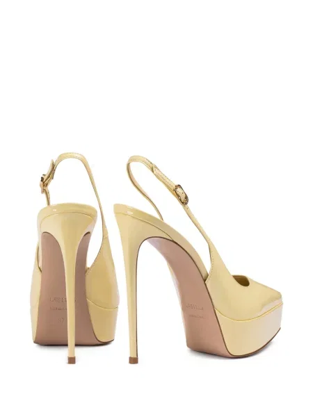 Pantofi cu toc Le Silla slingback galben