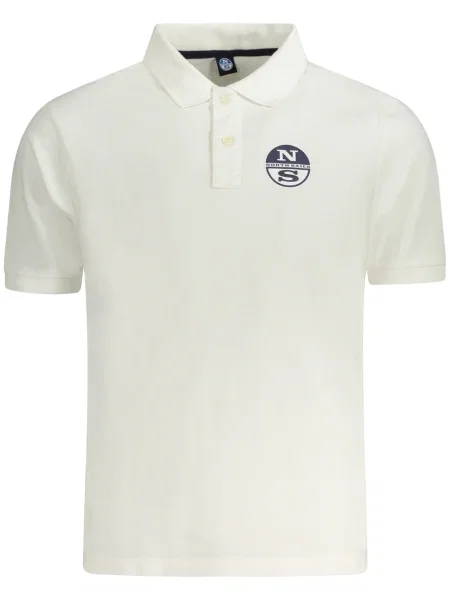 Поло тениска North Sails с къс ръкав бяло