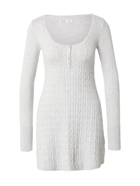 HOLLISTER Rochie tricotat deschis gri