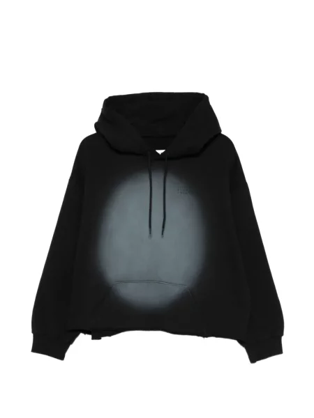 Hanorac cu glugă Mm6 Maison Margiela cu autograf negru