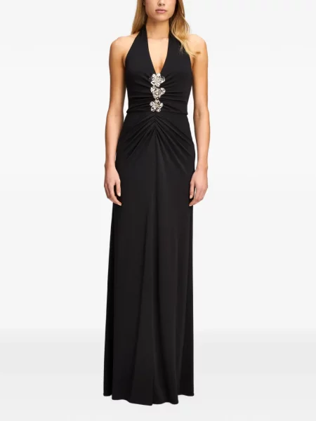 Rochie maxi Cinq A Sept cu model floral negru