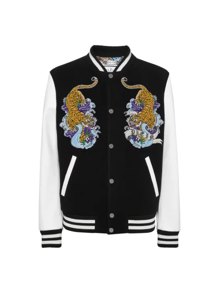Kurtka skórzana Philipp Plein czarna