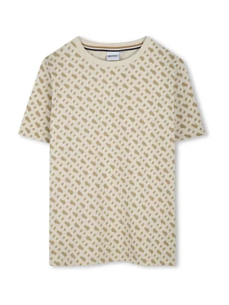 BOSS Majica S Slim Fit bež
