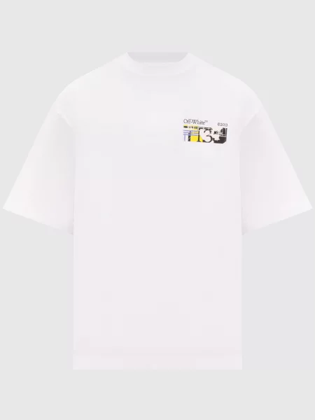 Футболка з принтом Industrial Arrow Off-white біла