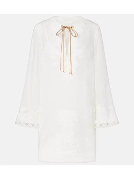 Rochie Zimmermann cu broderie alb