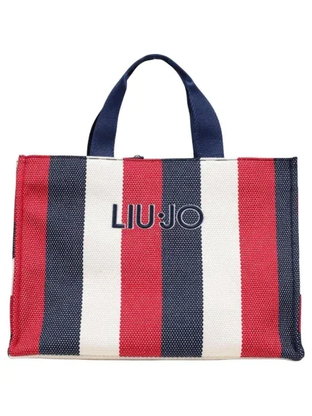 Plátěná shopper kabelka Liu Jo modrá