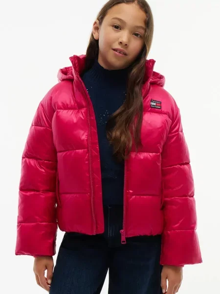 Tommy Hilfiger jachetă pentru copii roz