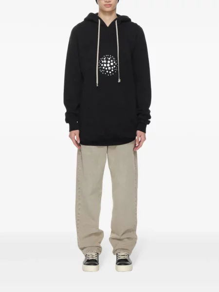 Hanorac cu glugă Rick Owens negru