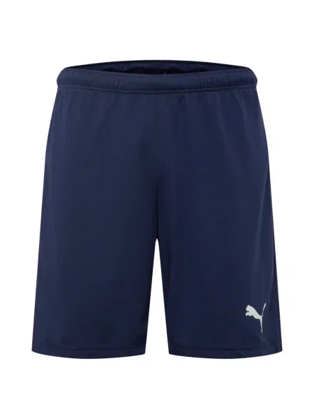 PUMA Pantaloni sport TeamRise bleumarin alb