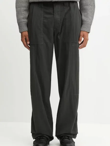 Hlače C.P. Company ravna siva