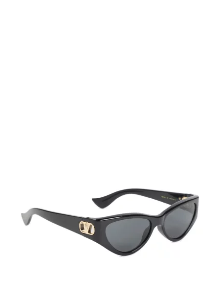 Слънчеви очила котешко око Valentino Garavani Eyewear с автограф черно
