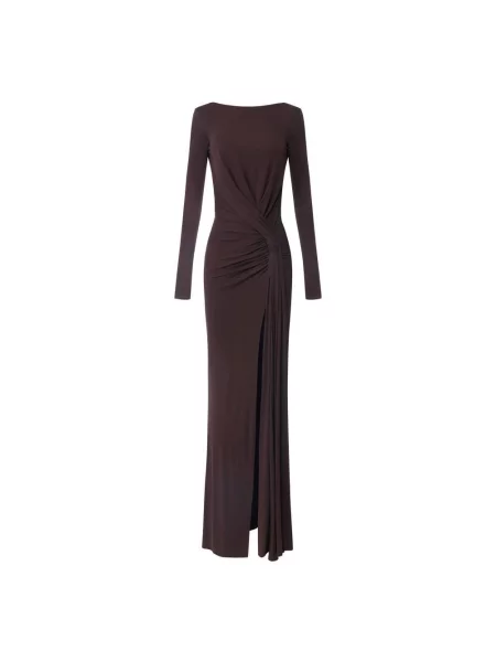 Sukienka Elisabetta Franchi z dżerseju czerwona