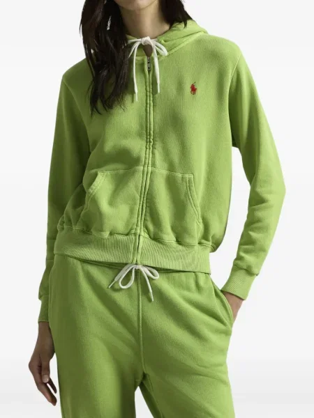 Костюм риза Polo Ralph Lauren бродирана на райета зелено