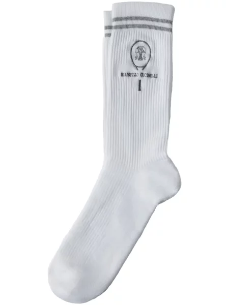 Haftowane skarpety Brunello Cucinelli