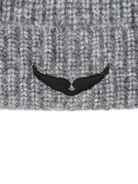 Dětské čepice Zadig & Voltaire šedý