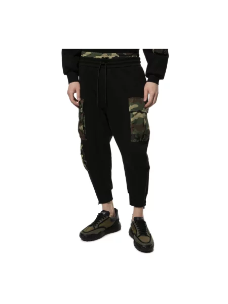 Spodnie cargo Dolce And Gabbana czarne