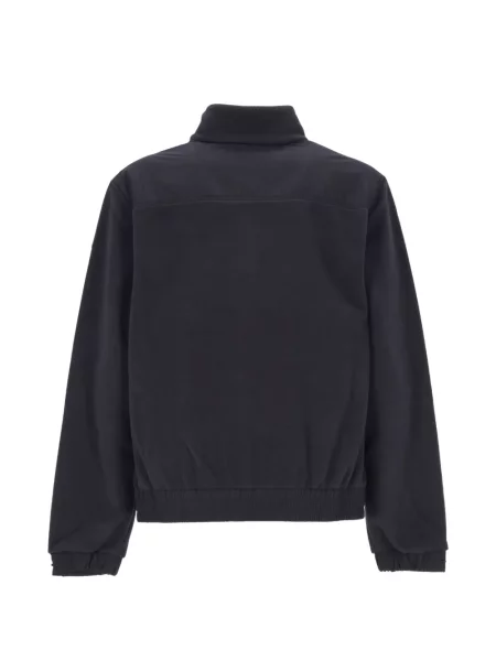 Pulover Moncler Grenoble din fleece cu autograf albastru