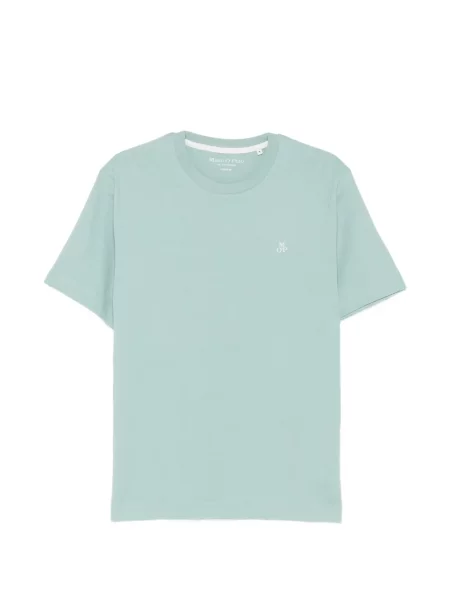 Tricou polo Marc O'polo cu imagine cu decolteu rotund verde