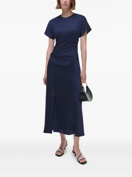 Rochie midi Simkhai drapată albastru