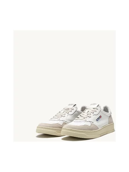 Sneakers Autry Medalist Low Wom White Leather/ Beige Suede EUR 36 białe