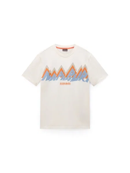 NAPAPIJRI Tricou S-Fiemme crem / deschis / grej / portocaliu albastru