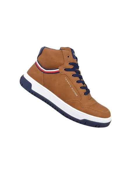 Členkové topánky Tommy Hilfiger hnedá