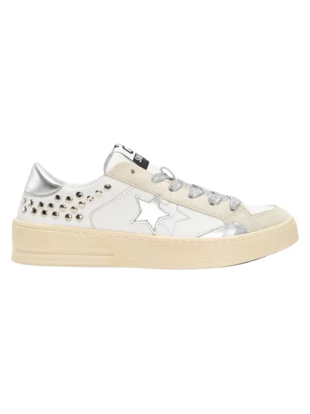 Sneakersy 2star zamszowe białe
