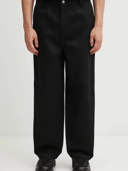 Carhartt WIP pantaloni de Holden Pant drept negru