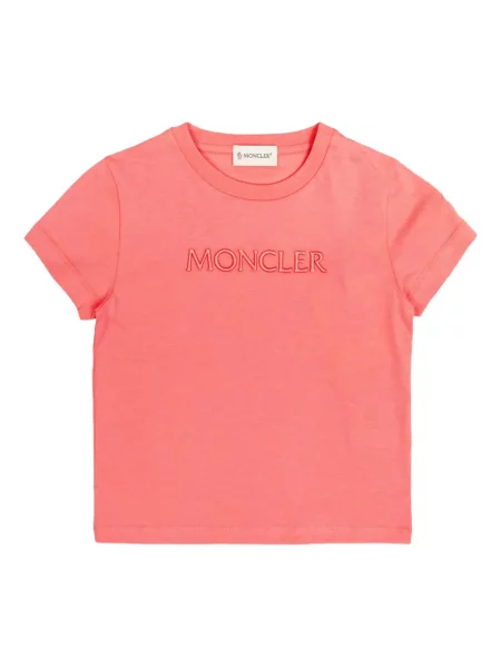 Koszulka dziecięca Moncler Enfant różowa