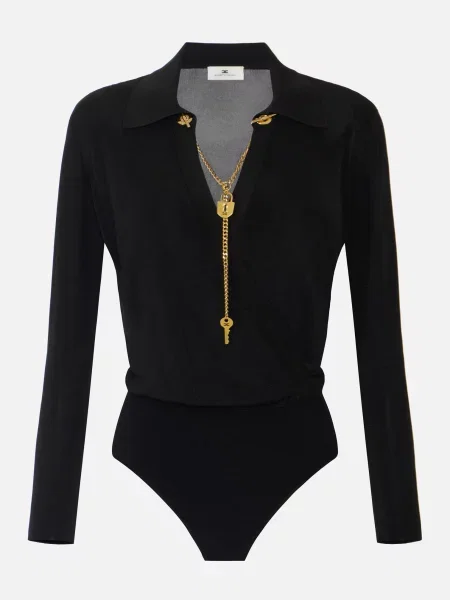 Боді Elisabetta Franchi чорне