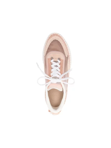 Sneakersy Chloe Nama skórzane różowe
