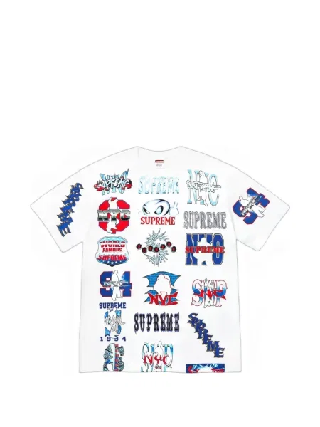 Tricou Supreme cu imagine alb