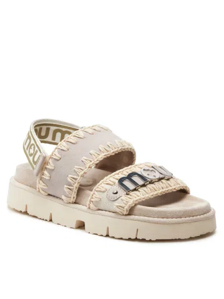 Mou Босоніжки бежевий