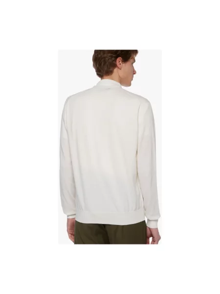 Sweter Brooks Brothers z kaszmiru biały