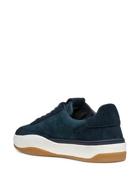 Sneakerși Geox din piele de căprioară albastru