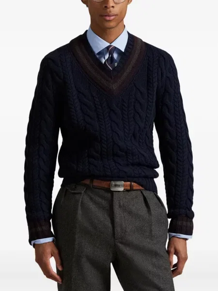 Μικρός κασκέτο Polo Ralph Lauren με χαμηλή μέση υφαίνω διαγωνίως πράσινο