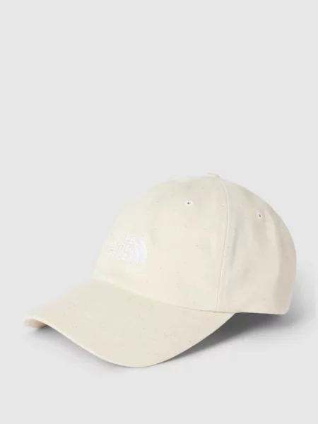 The North Face czapka z daszkiem Norm Hat beżowy z aplikacją biała