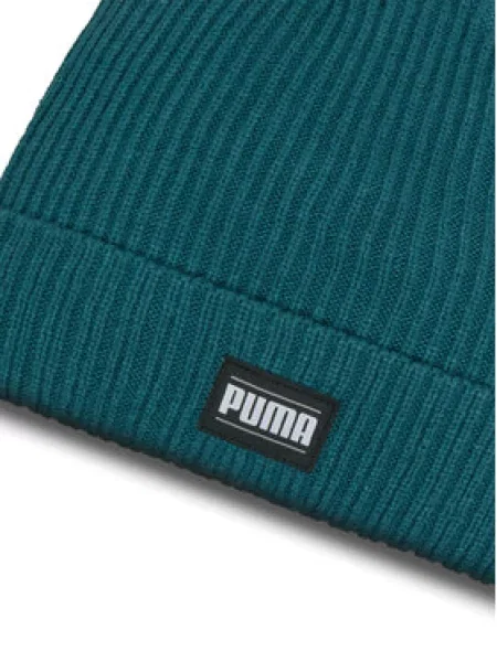 Zimní čepice PUMA Ribbed Classic Cuff cold green zelený