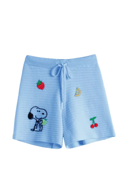 Pantaloni scurți Chinti & Parker cu broderie albastru