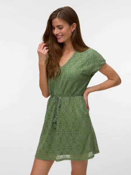 VERO MODA Obleka VMMAYA' zelena