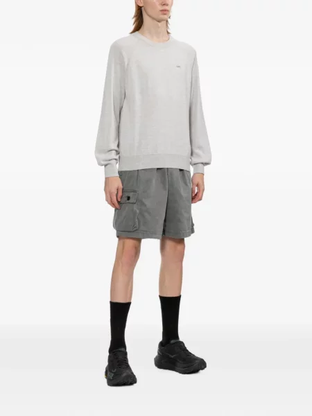 Pulover A.p.c. cu imagine gri