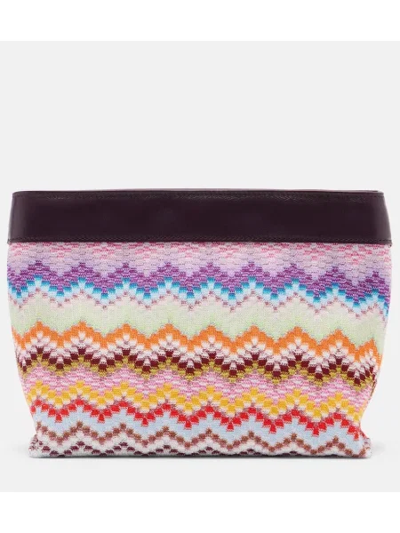 Geantă plic Missoni din piele