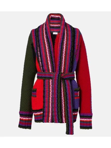 Cardigan Pucci de lână cu dungi