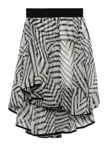 Spódnica midi Gemy Maalouf w paski do kolan czarna