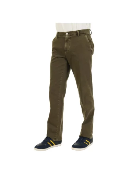 Spodnie Trussardi zielone