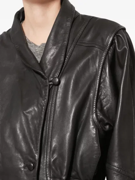 Geanta de piele Isabel Marant negru
